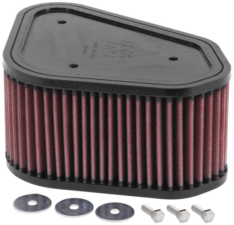 K&N Engineering KA-6503 High-Flow Replacement Air Filter for Kawasaki KVF650, KVF700, and KFX700