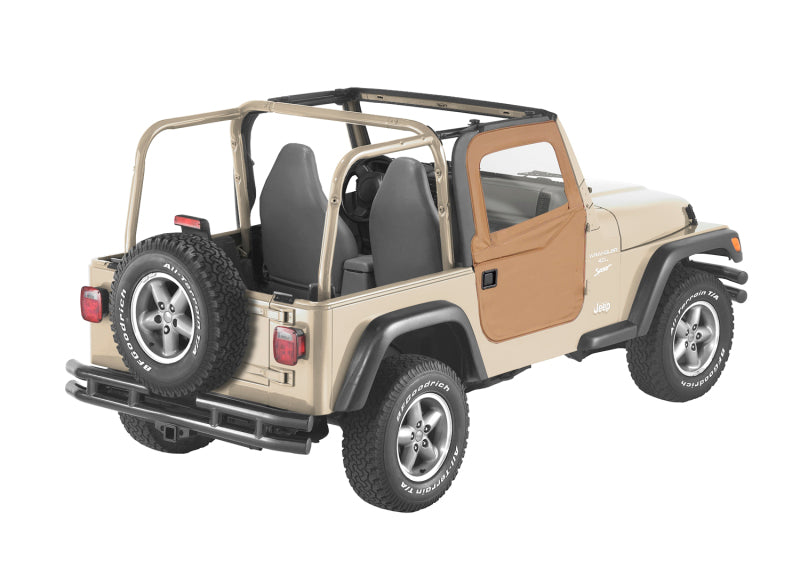 Bestop 97-06 Jeep Wrangler TJ Full Fabric Doors (Spice) - Pair