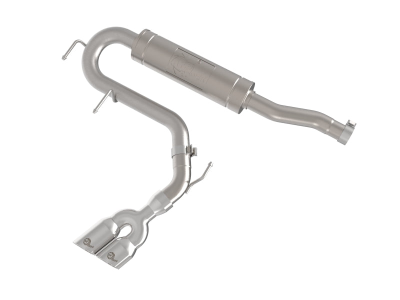 aFe Rebel Series Cat-Back Exhaust System with Polished Tip, Part Number 49-33155-P, for 2022–2025 Ford Maverick 2.5L FWD