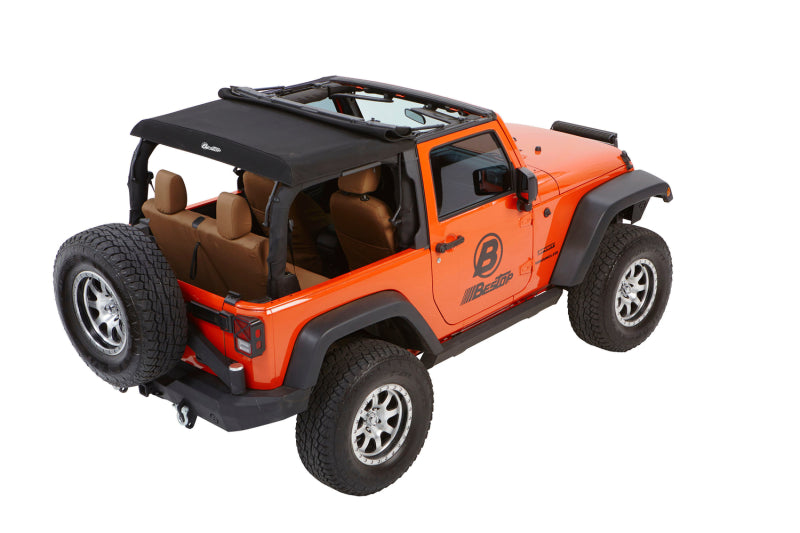 Bestop Trektop Glide Soft Top for Jeep Wrangler JK 2-Door (Black Diamond, Part #bes54922-35)