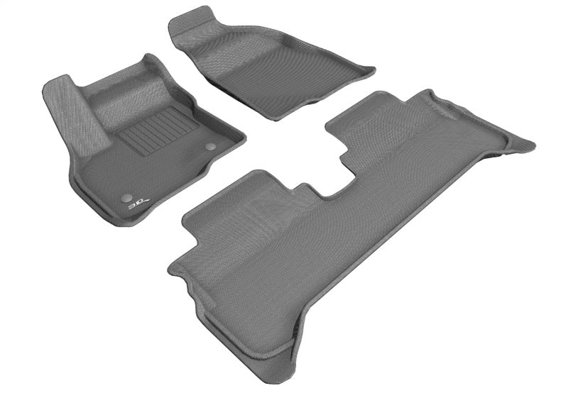 3D MAXpider KAGU Gray Floor Mats for 2017-2021 Chevrolet Bolt EV, Full Set, Part aceL1CH08701501