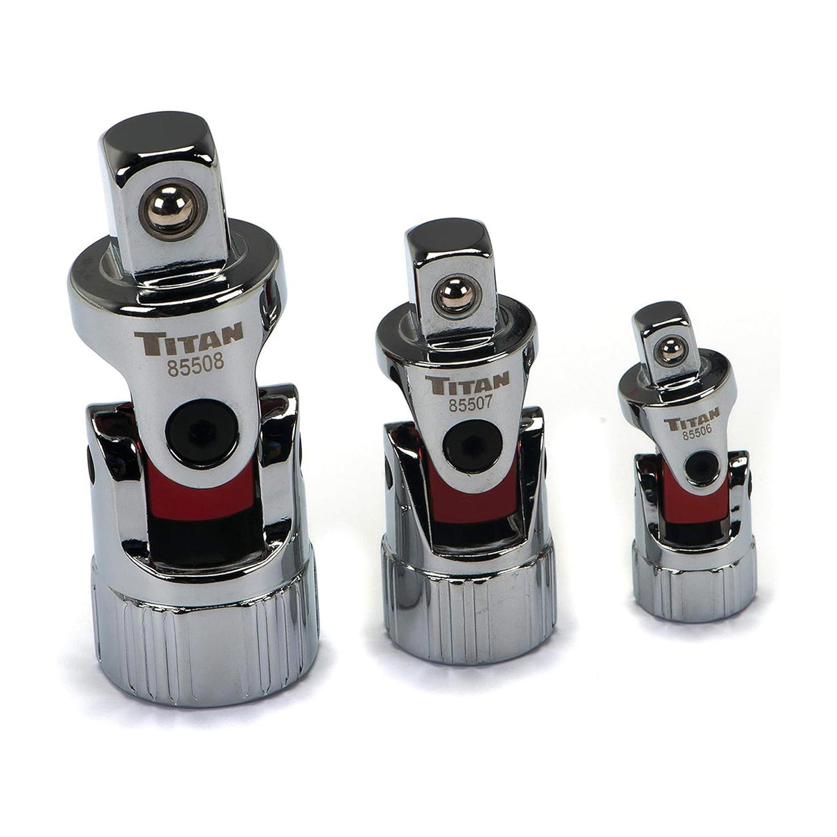 Titan Tools Auto Flex Universal Joint Socket Set, 3-Piece - Part 85505