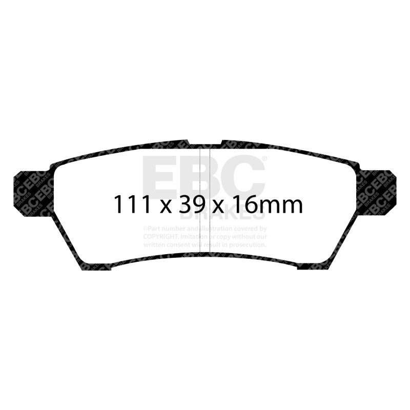 EBC Yellowstuff Rear Brake Pads DP41746R for 2005+ Nissan Frontier 2WD 2.5L