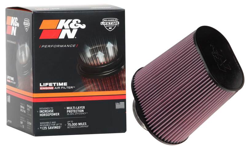 K&N Engineering RU-1024 Universal Tapered Air Filter with 4.5-Inch Flange