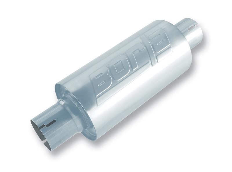 Borla S-Type Universal Muffler, Part Number 400497, 2.5-Inch Center Inlet and Outlet