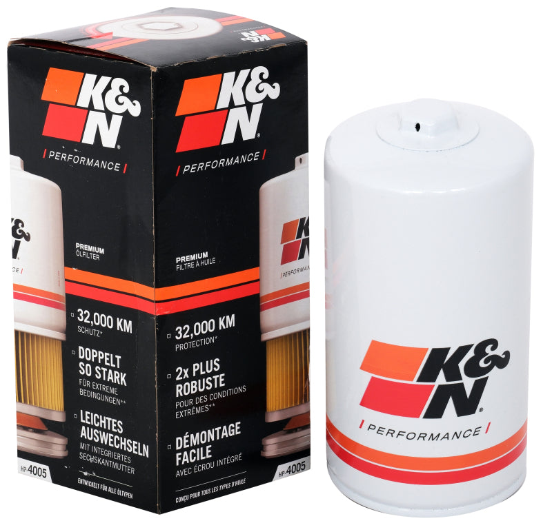 K&N Engineering HP-4005 Wrench-Off Oil Filter for Ford Super Duty 6.7L V8 Diesel