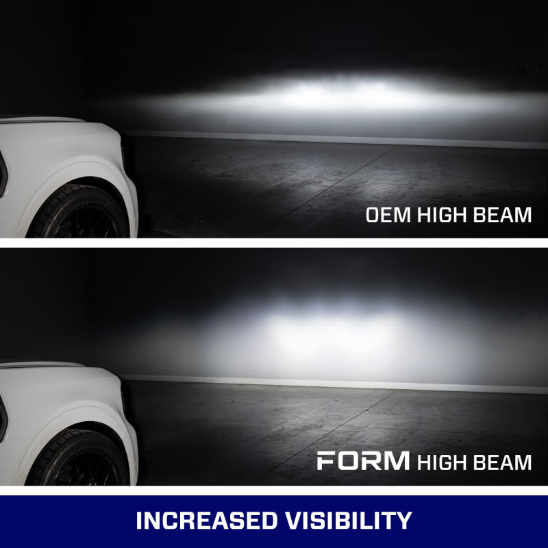 Form Lighting 22-24 Ford Maverick Sequential LED Projector Headlights (Pair) - Black Housing Upgrade