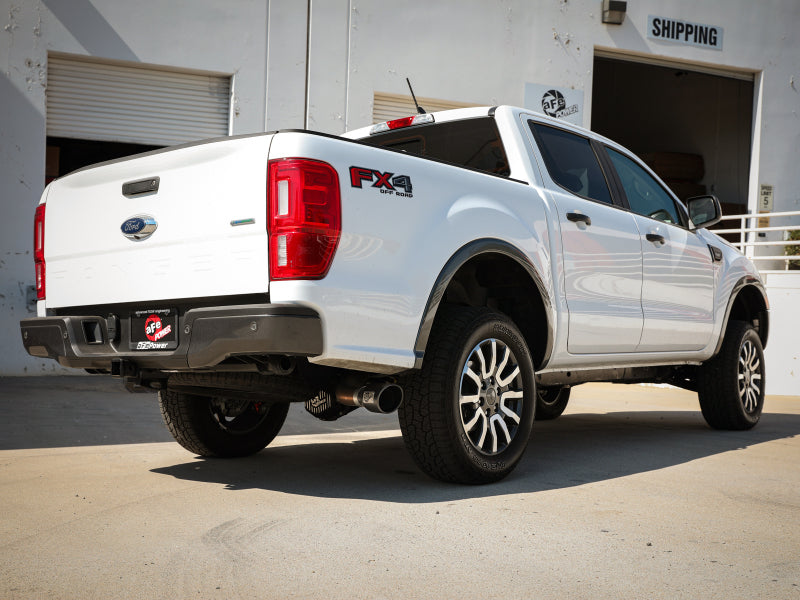 aFe POWER Apollo GT Series Axle-Back Exhaust with Black Tip, Part Number 49-43114-B, for 2019-2022 Ford Ranger 2.3L