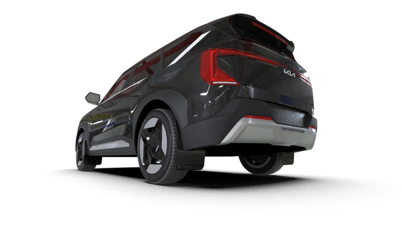Rally Armor UR Series Mud Flaps for 2027 Kia EV5, Black with Metallic Black Logo