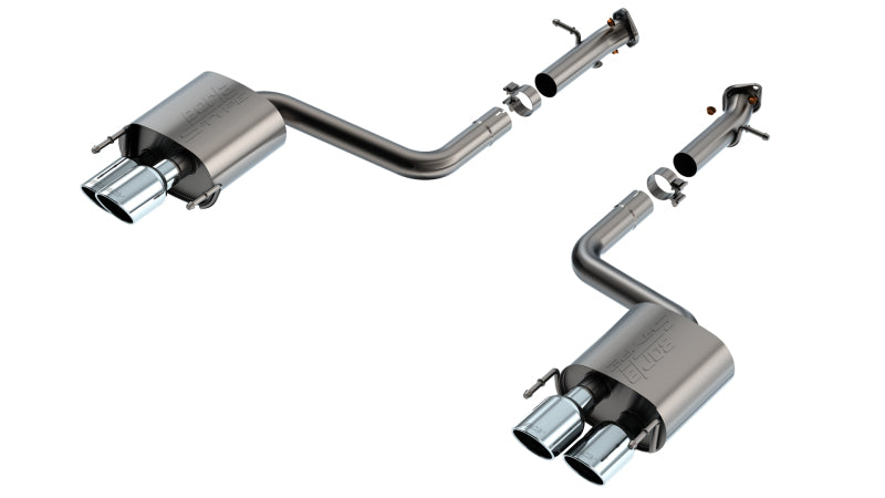 Borla 11981 S-Type True Dual Axle-Back Exhaust System for Lexus RC F and IS 500