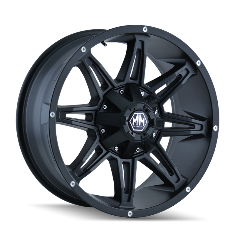 Mayhem 8090 Rampage 20x10 / 8x165.1 BP / -25mm Offset / 130.8mm Hub Matte Black Wheel