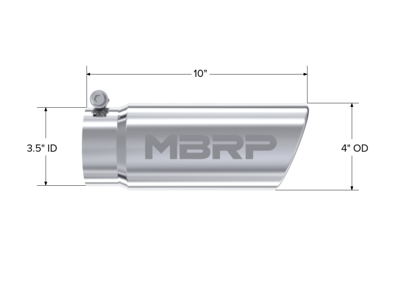 MBRP Armor Pro Exhaust Tip T5112, 3.5-Inch Inlet, 4-Inch Outlet