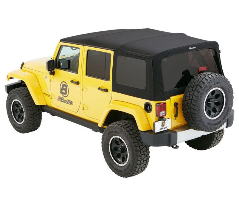Bestop Supertop for Jeep Wrangler JK 4-Door (2007-2018) - Premium Black Twill