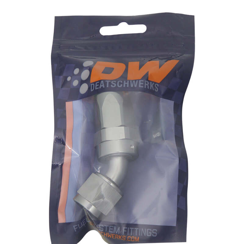 DeatschWerks DWK6-02-0806 8AN Female Swivel 45-Degree CPE Hose End