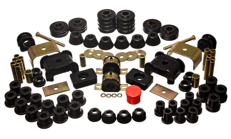 Energy Suspension eng3.18105G - 73-80 Chevy/GMC 4WD Black Hyper-Flex Master Bushing Set