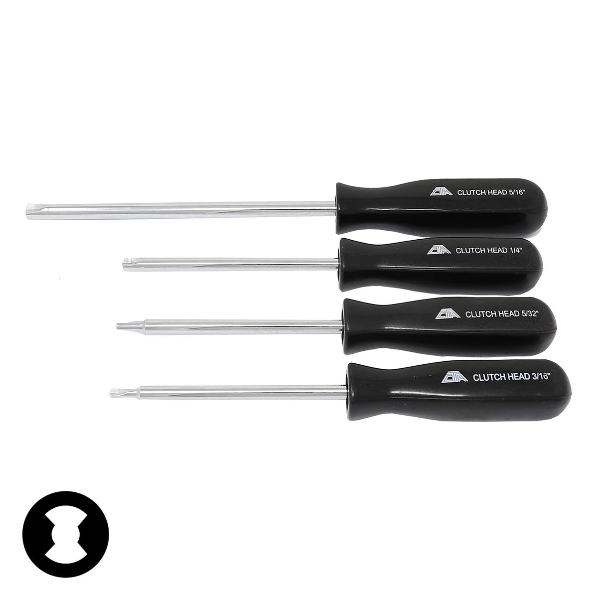 CTA Tools Clutch-Head Screwdriver Set, 4-Piece
