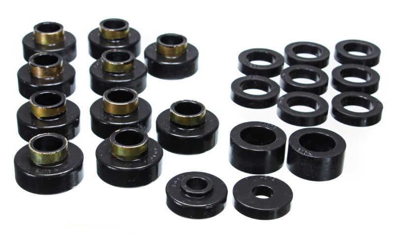 Energy Suspension - eng2.4102G - CJ5-7 Body Mounts - Black