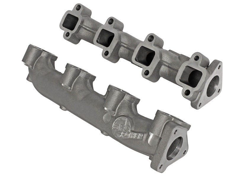 aFe Power BladeRunner Ported Ductile Iron Exhaust Manifold for 2001-2016 GM Diesel Trucks 6.6L V8, aFe46-40024
