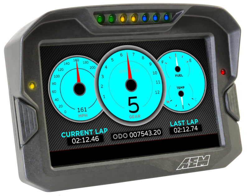 AEM CD-7LG Carbon Fiber Digital Racing Dash Display with GPS, CAN Input Only – 30-5703