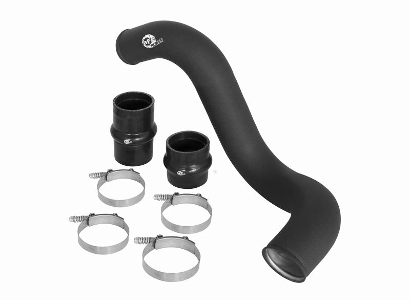 aFe Bladerunner 3-Inch Aluminum Cold Charge Pipe, Black, AFE46-20109 for 2003-2007 Ford 6.0L Power Stroke Diesel Trucks