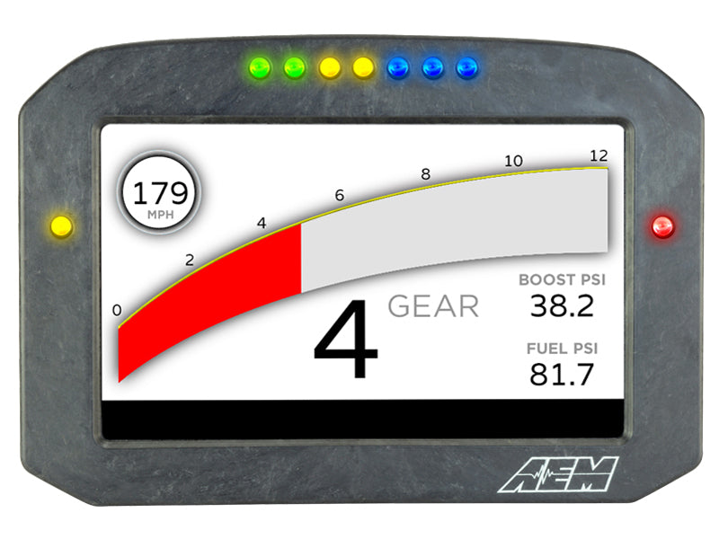 AEM CD-7LG Carbon Digital Dash Display with Internal Logging and 20 Hz GPS – 30-5703F