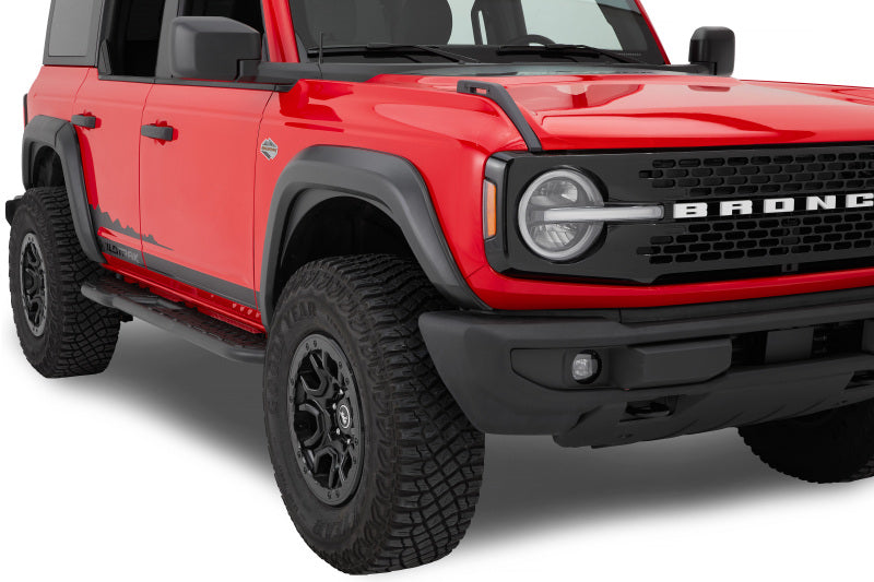 Bestop 21-26 Ford Bronco Fender Flares for 4-Door Models - Matte Black with Stainless Steel Hardware