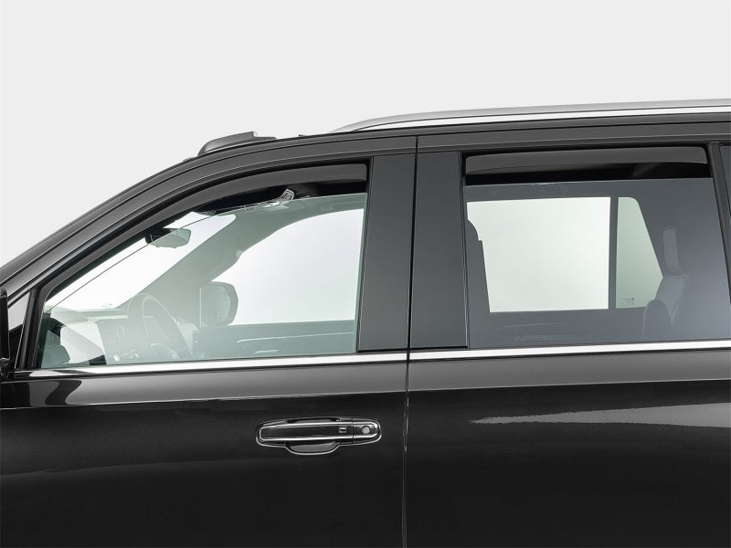 WeatherTech Side Window Deflectors for 2021-2025 Cadillac Escalade, Front and Rear, Dark Tint - WET821010IM