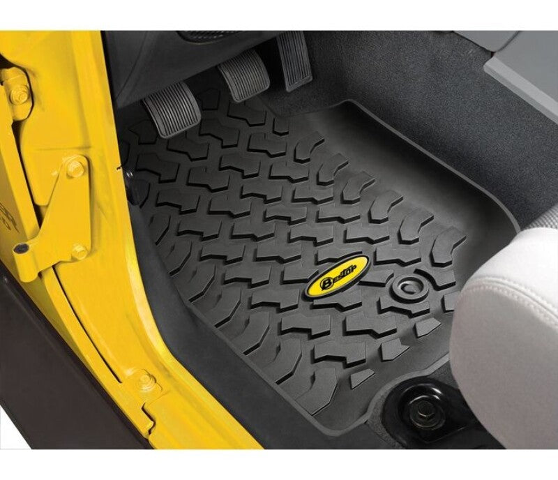 Bestop Jeep 2007-2013 Wrangler JK Front Floor Mats in Black (Part No. BES51500-01)