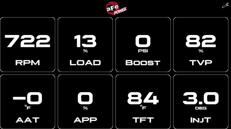 aFe AGD Advanced Gauge Display 5.5-Inch Digital Monitor, Part Number 77-91001, for Dodge, RAM, Ford and GM Diesel Trucks