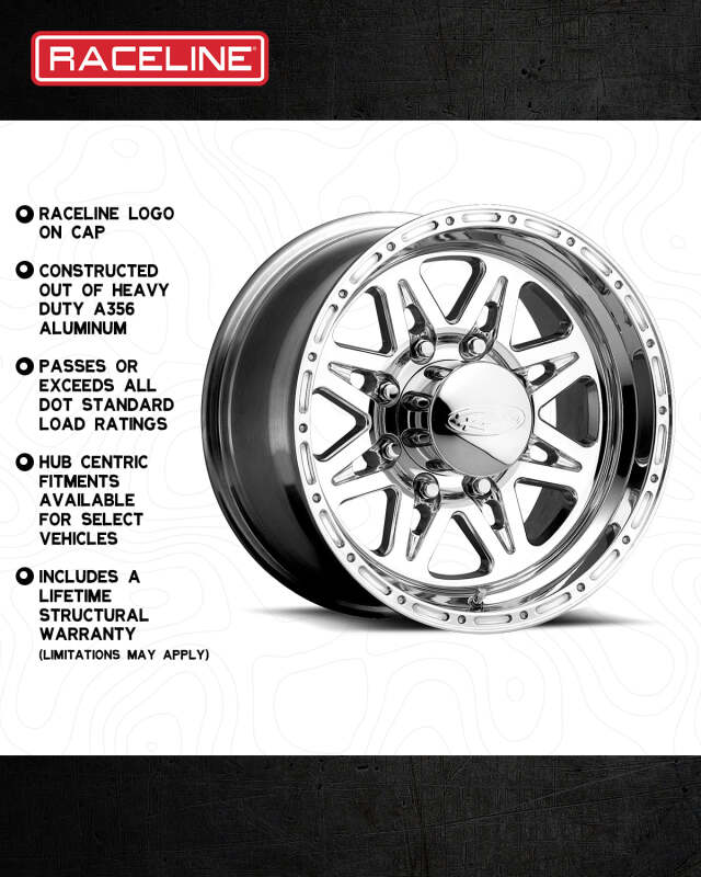 Raceline - RCL888-68080 - 888 Renegade 16x8 Silver Cast Wheel