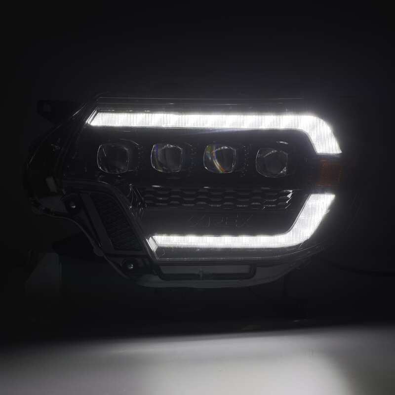 AlphaRex NOVA-Series Projector Headlights for 2012-2015 Toyota Tacoma, Plank Style Black Housing