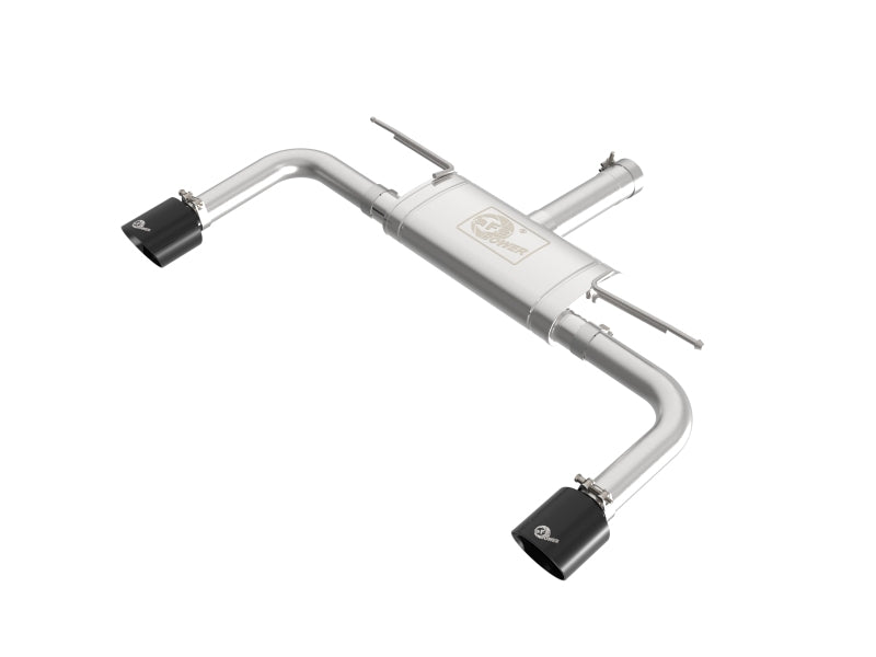 aFe MACHForce XP Axle-Back Exhaust System for BMW 228i Gran Coupe (F44) 2021-2024 with Black Tips