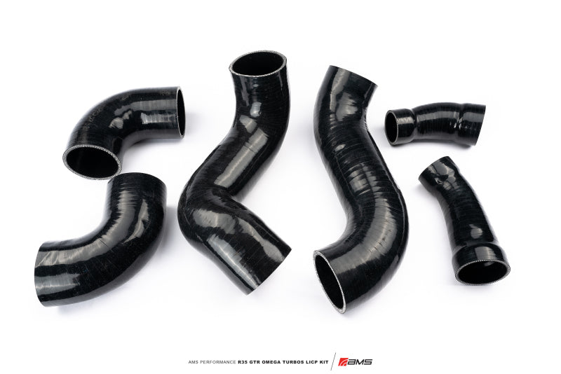 AMS Performance 2009+ Nissan GTR R35 OMEGA Turbo Kit 3in Lower Intercooler Pipes (OMEGA 11)
