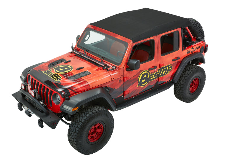 Bestop Trektop Ultra for Jeep Wrangler JL 4-Door – Premium Black Twill