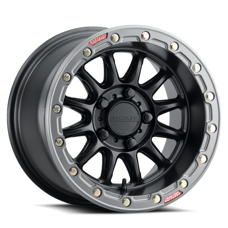 Raceline A14 Alpha A14BG 15x10 Cast Beadlock Wheel, 5x114.3 Bolt Pattern, +25mm Offset