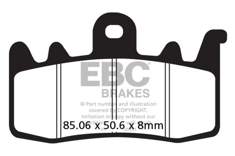 EBC Powersports FA630V Semi-Sintered Motorcycle Brake Pads