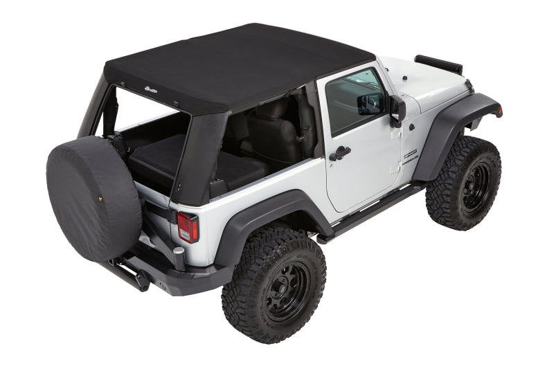 Bestop Trektop Pro for Jeep Wrangler JK 2-Door 2007-2018 - Premium Black Twill