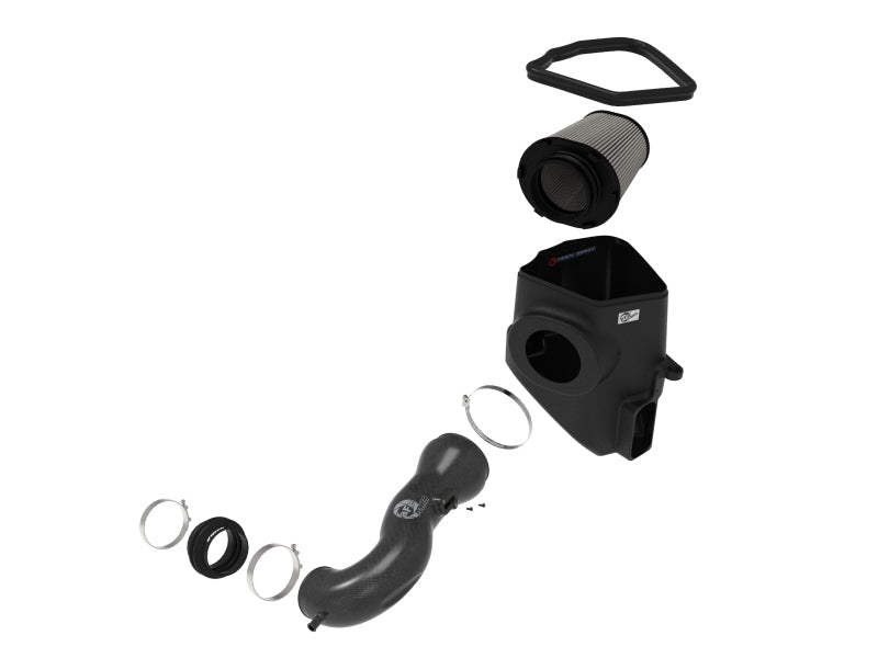 aFe Track Series Carbon Fiber Cold Air Intake with Pro DRY S Filter for GM 5.3L and 6.2L V8