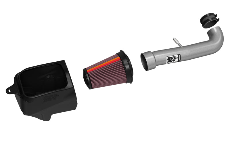 K&N Engineering NextGen Aluminum Cold Air Intake System for Jeep Wrangler and Gladiator 3.6L V6 (Part KN-70-1576)
