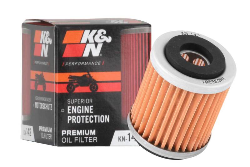 K&N Engineering KN-142 Powersports Premium Oil Filter for Select Yamaha ATVs