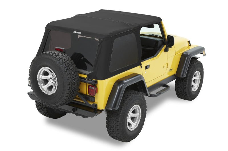 Bestop 97-06 Jeep Wrangler TJ Trektop NX Replacement Soft Top with Tinted Windows - Black Diamond