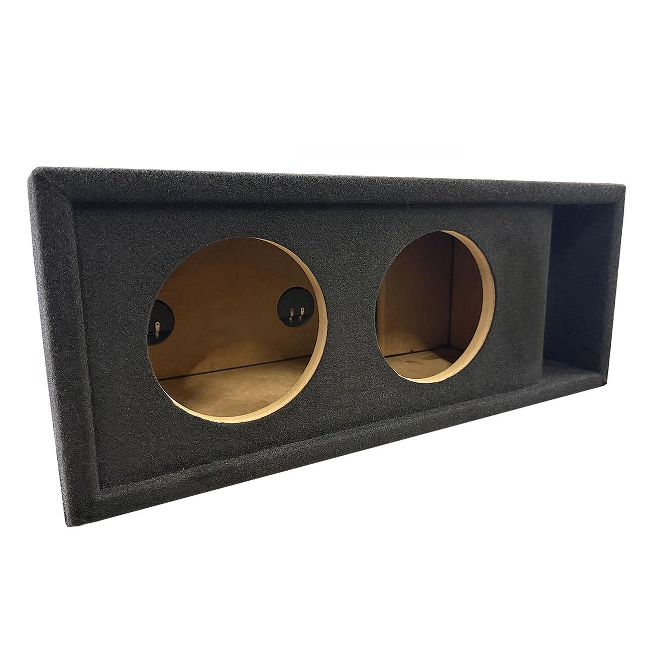 Atrend Dual 8-Inch Kerf-Vented Woofer Enclosure with Charcoal Carpet Covering