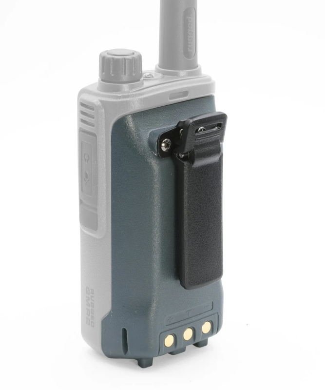 Rugged Radios GMR2 and GMR2 PLUS Handheld Long-Lasting XL Battery with USB Charging Port Grey