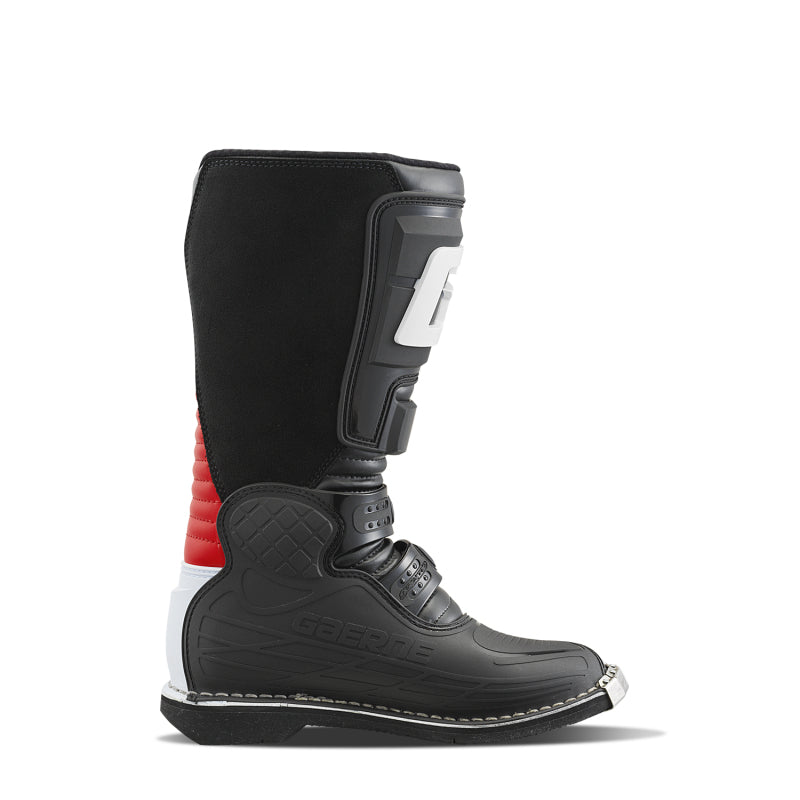 Gaerne GAR2199-005-4 SGJ Motocross Boots, Black/White/Red, Youth Size 4