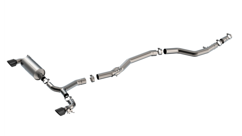 Borla 140826BC ATAK Cat-Back Exhaust System with Black Chrome Tips for 2020-2025 Toyota GR Supra 3.0L