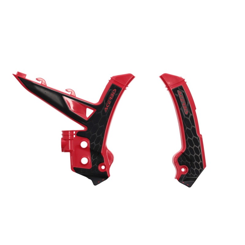 Acerbis X-Grip Frame Guards for 2024 GasGas MC, MC-F, EC, EC-F and EX Models - Red/Black