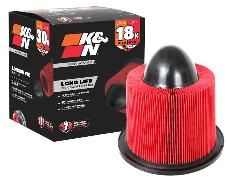 K&N Engineering KNE-0945 18,000-Mile Replacement Air Filter for 1996–2004 Ford Mustang 4.6L V8
