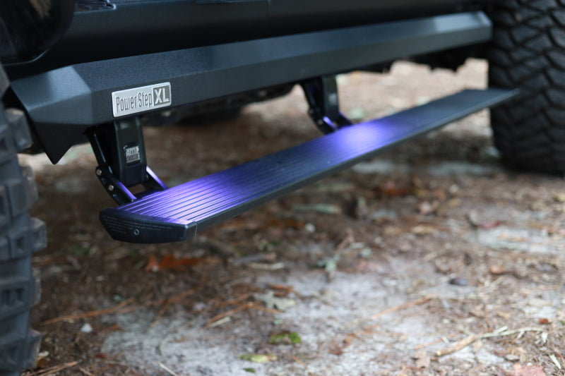 AMP Research 2018 Jeep Wrangler JL 4DR PowerStep XL - Black (Incl OEM Style Illumination)