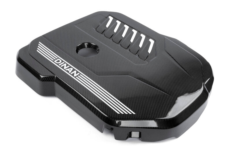 Dinan B58D Gloss Carbon Fiber Engine Cover with Matte Accents for BMW G Series Models