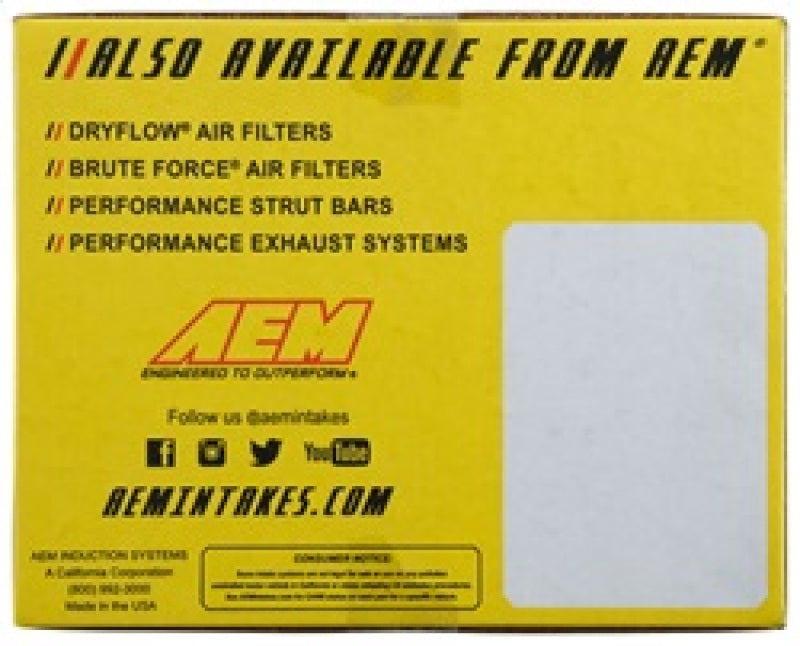 AEM Induction 21-817C Performance Cold Air Intake System for 2017-2018 Hyundai Elantra 1.6L